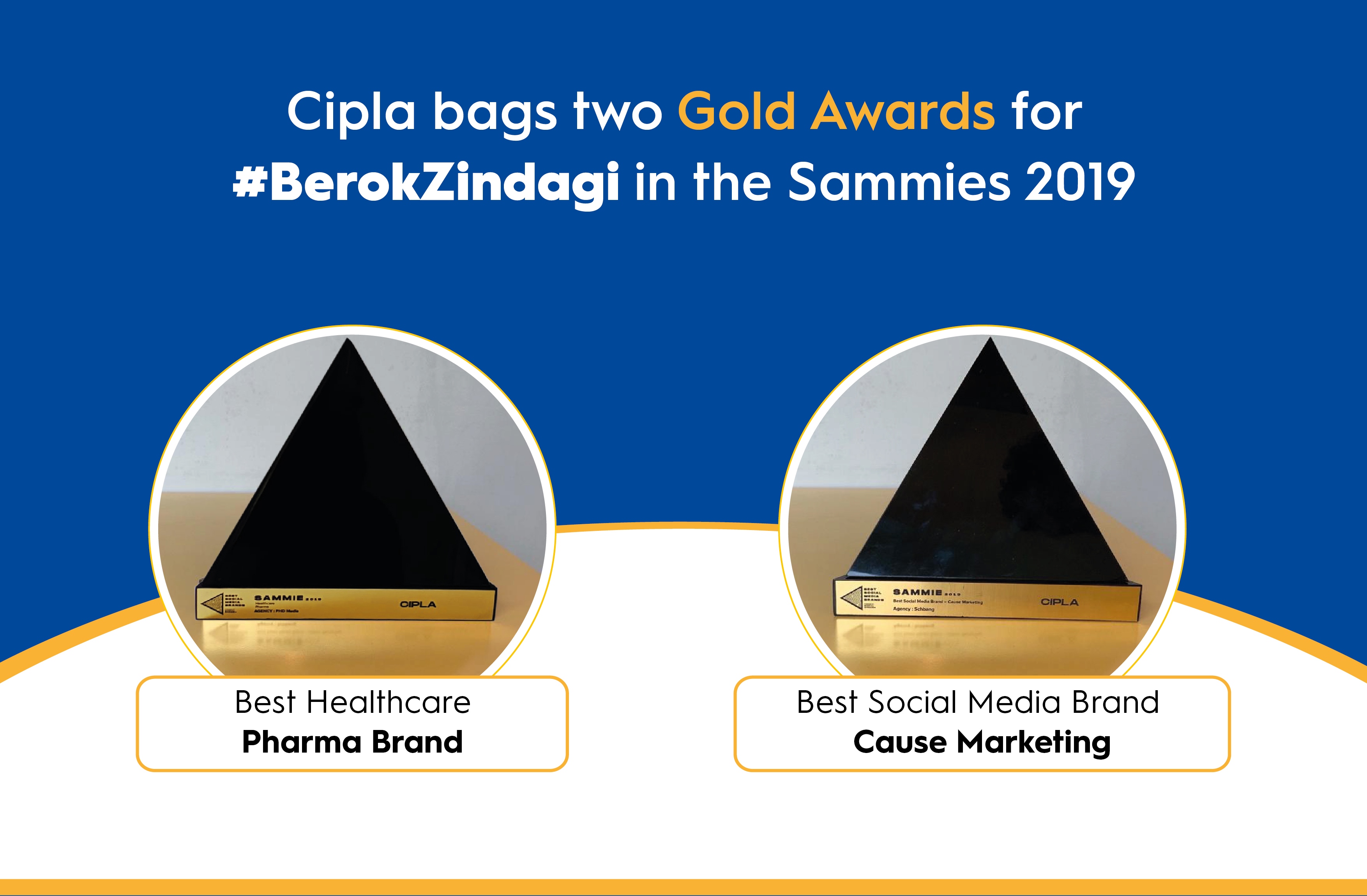2 Gold Awards for #BerokZindagi at the Sammies 2019!