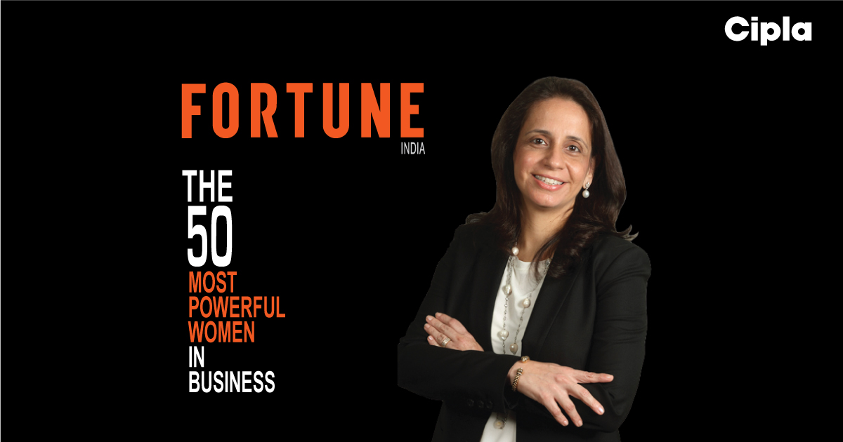Samina Hamied featured in Fortune India's list of the 50 Most Powerful Women in Business