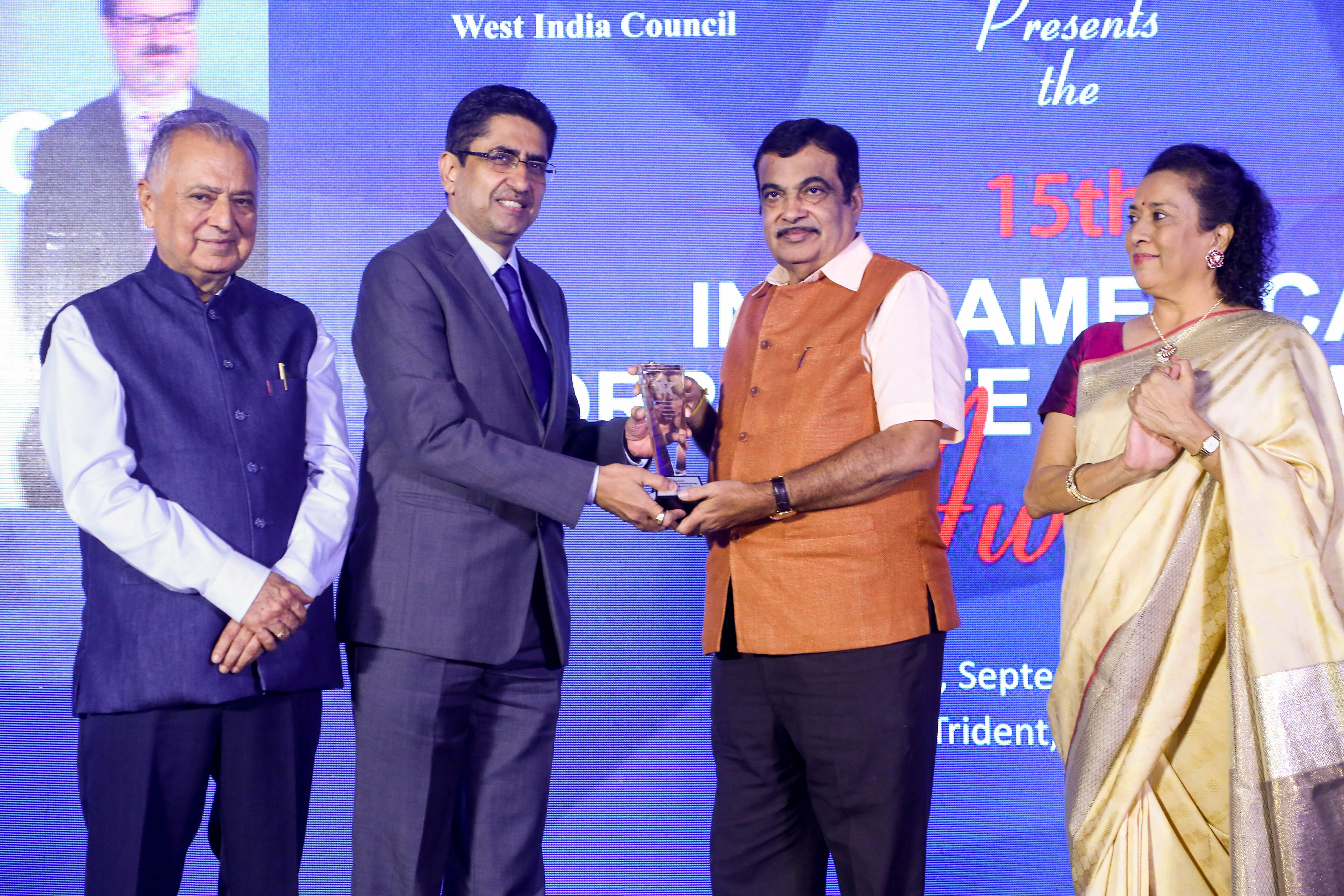 Indo-American Corporate Excellence Award' for Excellence in Manufacturing (Category II) by the Indo-American Chamber of Commerce