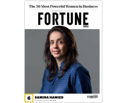Samina Hamied featured in Fortune India's list of the 50 Most Powerful Women in Business
