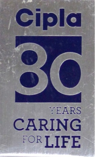 80 years of Cipla lapel pin