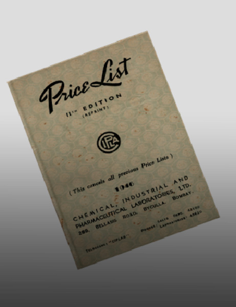1946 Price List of Cipla Products