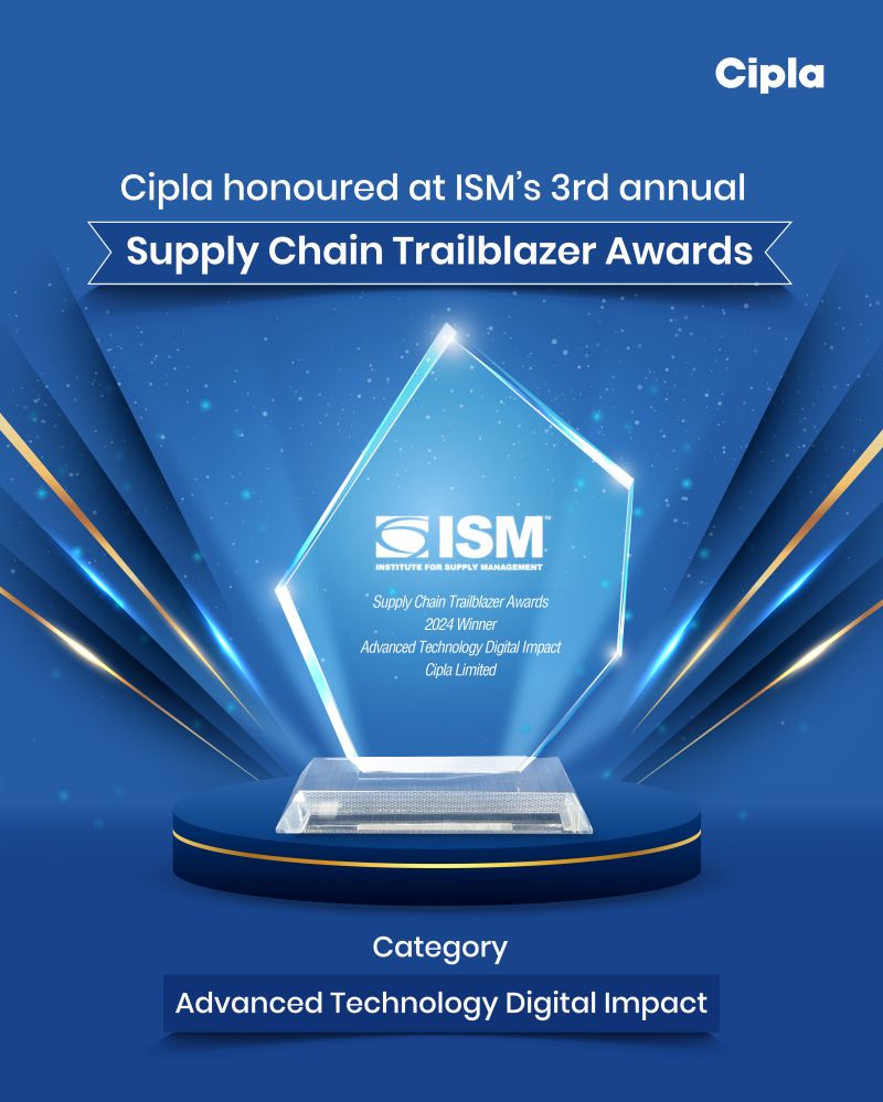 Cipla honoured at ISM's 3rd annual