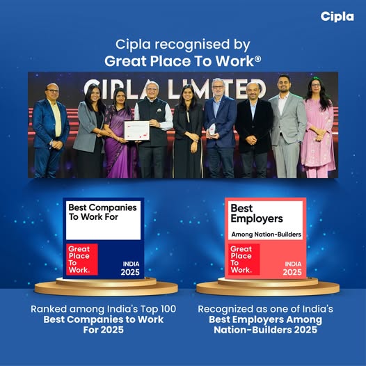 Cipla recognised by Great Place To Work