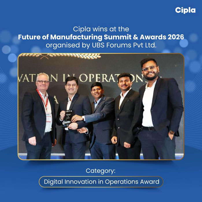  Digital Innovation in Operations award at the 7th Edition Future of Manufacturing Summit & Awards 2026