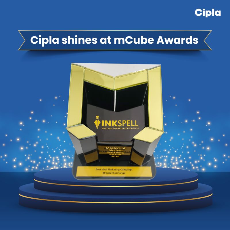 Cipla's InhaleTheChange campaign has won at the mCube Awards 2026 in the “Best Viral Marketing Campaign” category.